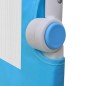 vidaXL Barandilla de seguridad cama de niño 2 uds azul 150x42 cm