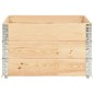 vidaXL Arriates de madera maciza de pino 3 unidades 100x100 cm