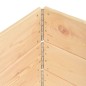 vidaXL Arriates de madera maciza de pino 3 unidades 100x100 cm