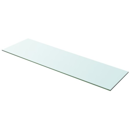 vidaXL Estantes 2 unidades panel de vidrio transparente 100x30 cm