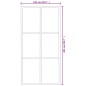 vidaXL Puerta corredera con herrajes ESG vidrio y aluminio 102x205 cm vidaXL Puerta corredera con herrajes ESG vidrio y aluminio 102x205 cm