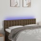vidaXL Cabecero con LED de tela marrón oscuro 144x5x78/88 cm vidaXL Cabecero con LED de tela marrón oscuro 144x5x78/88 cm