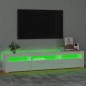 vidaXL Mueble de TV con luces LED blanco brillante 195x35x40 cm vidaXL Mueble de TV con luces LED blanco brillante 195x35x40 cm