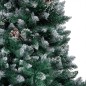 vidaXL Árbol de Navidad helado con luces, bolas y piñas 180 cm vidaXL Árbol de Navidad helado con luces, bolas y piñas 180 cm