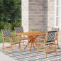 vidaXL Juego de comedor de jardín 5 piezas madera maciza de acacia vidaXL Juego de comedor de jardín 5 piezas madera maciza de acacia