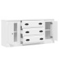 vidaXL Aparadores 3 piezas madera contrachapada blanco vidaXL Aparadores 3 piezas madera contrachapada blanco