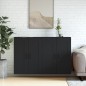 vidaXL Armarios de pared 2 uds madera de ingeniería negro vidaXL Armarios de pared 2 uds madera de ingeniería negro