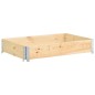 vidaXL Arriate de madera maciza de pino 80x120 cm