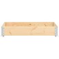 vidaXL Arriate de madera maciza de pino 80x120 cm
