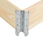 vidaXL Arriate de madera maciza de pino 80x120 cm