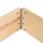vidaXL Arriate de madera maciza de pino 80x120 cm