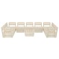 vidaXL Muebles de palés para jardín 10 pzas madera de abeto impregnada vidaXL Muebles de palés para jardín 10 pzas madera de abeto impregnada
