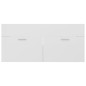 vidaXL Mueble con lavabo madera de ingeniería blanco brillante vidaXL Mueble con lavabo madera de ingeniería blanco brillante