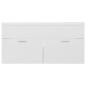 vidaXL Mueble con lavabo madera de ingeniería blanco brillante vidaXL Mueble con lavabo madera de ingeniería blanco brillante