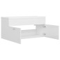 vidaXL Mueble con lavabo madera de ingeniería blanco brillante vidaXL Mueble con lavabo madera de ingeniería blanco brillante