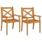vidaXL Juego de comedor de jardín 3 piezas madera maciza de acacia vidaXL Juego de comedor de jardín 3 piezas madera maciza de acacia
