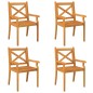 vidaXL Juego de comedor de jardín 5 piezas madera maciza de acacia vidaXL Juego de comedor de jardín 5 piezas madera maciza de acacia