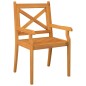 vidaXL Juego de comedor de jardín 5 piezas madera maciza de acacia vidaXL Juego de comedor de jardín 5 piezas madera maciza de acacia