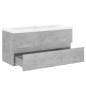 vidaXL Mueble con lavabo madera de ingeniería gris hormigón vidaXL Mueble con lavabo madera de ingeniería gris hormigón
