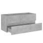 vidaXL Mueble con lavabo madera de ingeniería gris hormigón vidaXL Mueble con lavabo madera de ingeniería gris hormigón