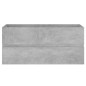 vidaXL Mueble con lavabo madera de ingeniería gris hormigón vidaXL Mueble con lavabo madera de ingeniería gris hormigón