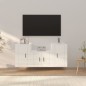 vidaXL Set de muebles de TV 3 pzas madera contrachapada blanco brillo vidaXL Set de muebles de TV 3 pzas madera contrachapada blanco brillo
