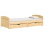 vidaXL Sofá cama con 2 cajones madera maciza pino IRUN 90x200cm vidaXL Sofá cama con 2 cajones madera maciza pino IRUN 90x200cm