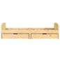 vidaXL Sofá cama con 2 cajones madera maciza pino IRUN 90x200cm vidaXL Sofá cama con 2 cajones madera maciza pino IRUN 90x200cm