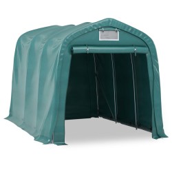 vidaXL Carpa garaje de almacenamiento PVC verde 2,4x3,6 m