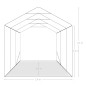 vidaXL Carpa garaje de almacenamiento PVC verde 2,4x3,6 m vidaXL Carpa garaje de almacenamiento PVC verde 2,4x3,6 m