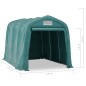 vidaXL Carpa garaje de almacenamiento PVC verde 2,4x3,6 m vidaXL Carpa garaje de almacenamiento PVC verde 2,4x3,6 m