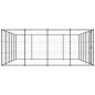 vidaXL Perrera de exterior de acero 24,2 m² vidaXL Perrera de exterior de acero 24,2 m²
