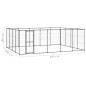 vidaXL Perrera de exterior de acero 24,2 m² vidaXL Perrera de exterior de acero 24,2 m²