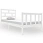 vidaXL Estructura de cama madera maciza de pino blanco 90x200 cm