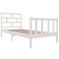 vidaXL Estructura de cama madera maciza de pino blanco 90x200 cm