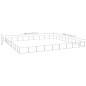 vidaXL Perrera plateada 81 m² acero vidaXL Perrera plateada 81 m² acero