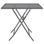 vidaXL Set de comedor de jardín 3 pzas malla metal expandido antracita vidaXL Set de comedor de jardín 3 pzas malla metal expandido antracita