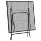 vidaXL Set de comedor de jardín 3 pzas malla metal expandido antracita vidaXL Set de comedor de jardín 3 pzas malla metal expandido antracita