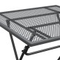 vidaXL Set de comedor de jardín 3 pzas malla metal expandido antracita vidaXL Set de comedor de jardín 3 pzas malla metal expandido antracita