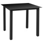 vidaXL Juego de comedor para jardín 5 piezas negro vidaXL Juego de comedor para jardín 5 piezas negro