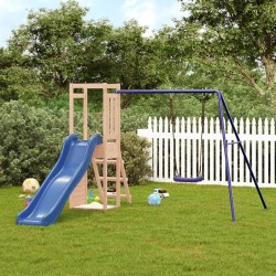 vidaXL Parque infantil de exterior madera maciza de pino