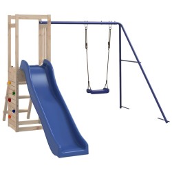 vidaXL Parque infantil de exterior madera maciza de pino