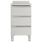 vidaXL Armarios de cocina comercial 3 cajones acero inoxidable 2 uds vidaXL Armarios de cocina comercial 3 cajones acero inoxidable 2 uds