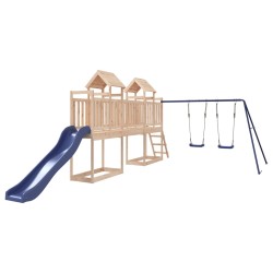 vidaXL Parque infantil de exterior madera maciza de pino