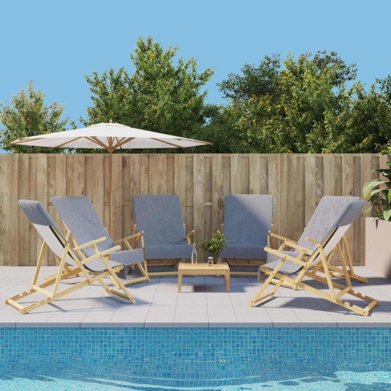 vidaXL Toallas de playa 6 uds tela gris 400 g/m² 60x135 cm vidaXL Toallas de playa 6 uds tela gris 400 g/m² 60x135 cm