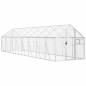 vidaXL Pajarera de aluminio color plateado 1,79x8x1,85 m