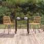 vidaXL Juego de comedor de jardín 3 piezas ratán sintético vidaXL Juego de comedor de jardín 3 piezas ratán sintético