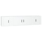 vidaXL Set de muebles de TV 3 piezas madera contrachapada blanco