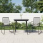 vidaXL Juego de comedor de jardín 3 piezas ratán PVC negro vidaXL Juego de comedor de jardín 3 piezas ratán PVC negro