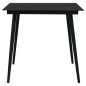 vidaXL Juego de comedor de jardín 3 piezas ratán PVC negro vidaXL Juego de comedor de jardín 3 piezas ratán PVC negro
